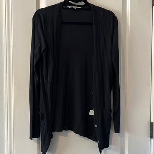 41 Hawthorn - black button cardigan - size small